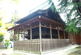 写真: 草加神社の本殿